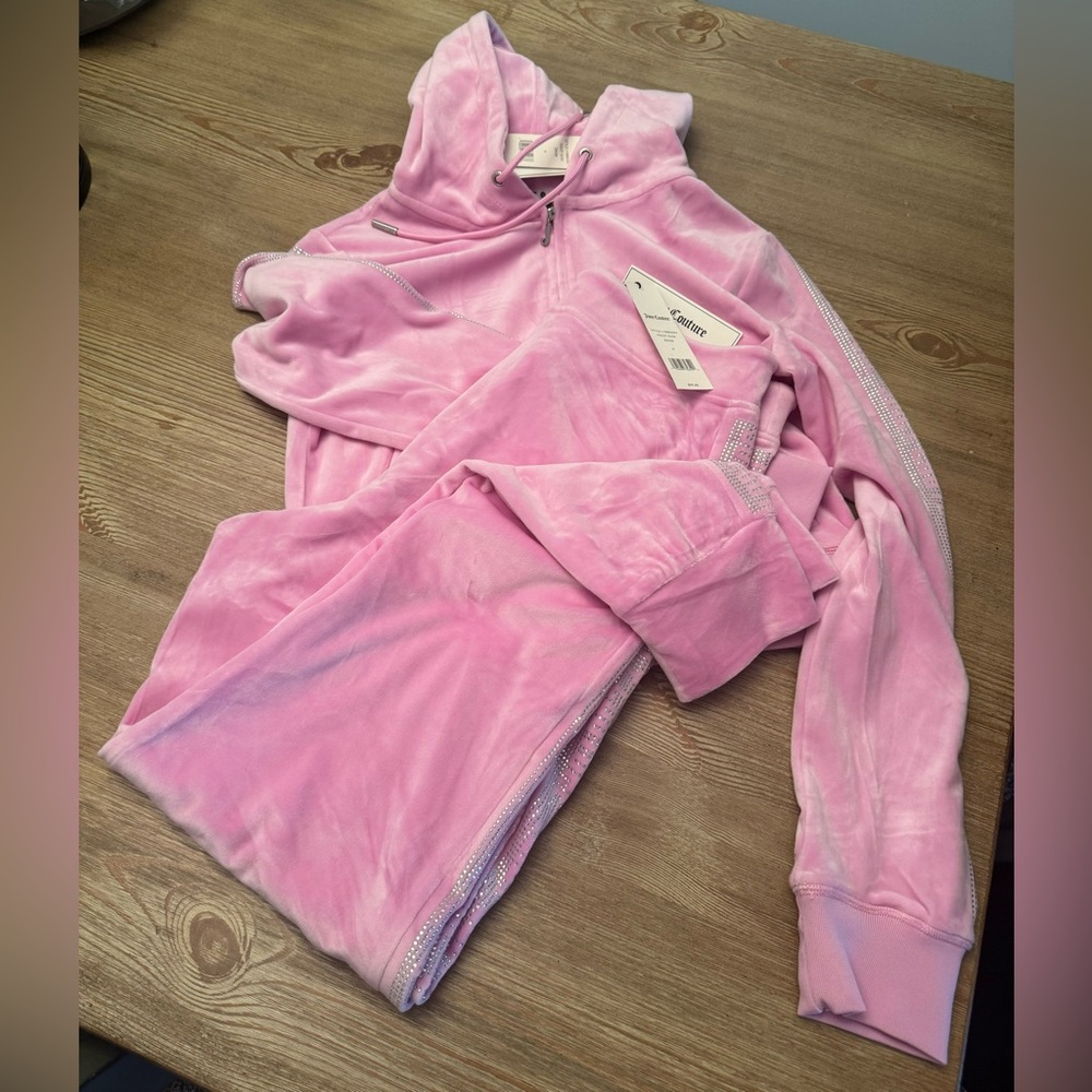 Juicy Couture Side Bling Velour Jogger Sweatsuit